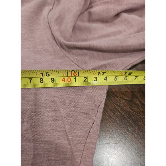 Garnet Hill Pink A-Line Dress Scoop Neck Minimalist Lagom Soft Knit Size XS - Picture 5 of 6